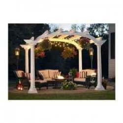 hot tub pergola and patio seating